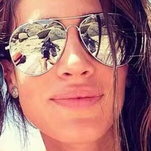New Silver Mirrored Aviator Sunglasses Luxury Designer Style